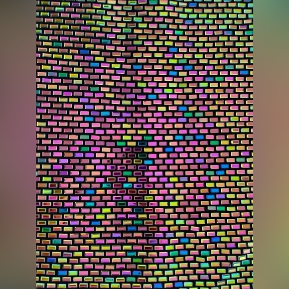 Retrofete iridescent crystal embellished dress S - Picture 4 of 4